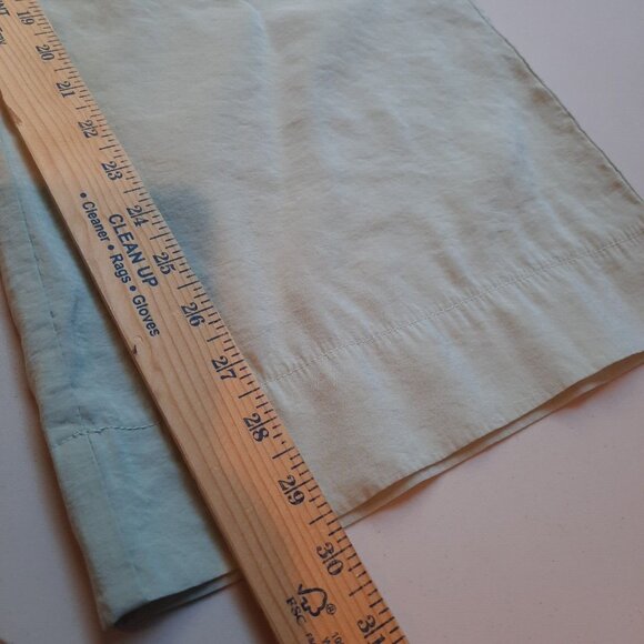 Madewell Carley Wide Leg Pant Womens Medium Pale Green Minimalist Softdrape FLAW - Picture 13 of 15